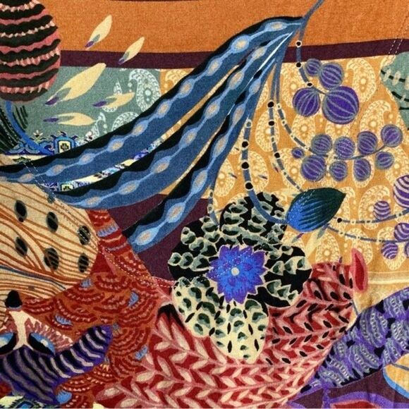 NEW Johnny Was Madison Vibrant 3/4 Sleeve Tiered Dress in Soft Knit Size S - Picture 8 of 11